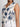 Women Over Lap Blue White Checked Adjustable Top With Side Knot