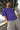 Men Violet Drop shoulder  Oversize Cotton T shirt