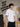 Men White Printed Oversized T-Shirt