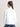 Women White Slim Fit Solid Denim Jacket