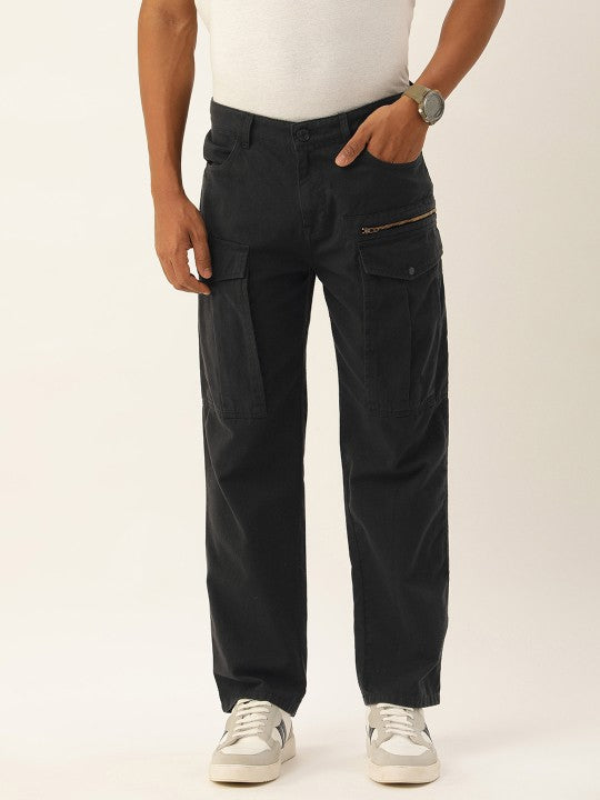 Men Relaxed Cargo Trousers