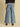 Women Wide Leg Tinted Blue Jeans