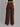 Women Rust Tinted Sustainable Wide-Leg Cargo Jeans