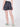 Women Blue and Green Checked Shorts with Side-snap Detailing