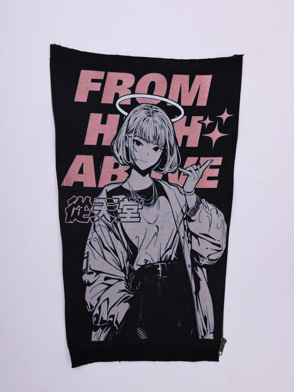 Men Printed Denim Patch