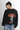 Women Printed Round Neck Pure Cotton Oversized Sweatshirt