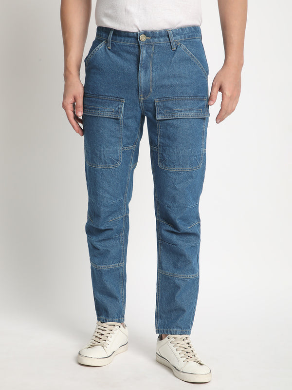 Men Tapered Cargo Trousers