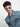 Men Blue solid Oversized Shirt