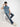 Men Blue solid Oversized Shirt