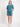 Women Teal Oversized Solid Pure Cotton T-Shirt With Shorts