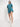 Women Teal Oversized Solid Pure Cotton T-Shirt With Shorts