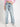 Women Blue Solid Straight Denim Jeans