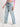 Women Blue Solid Straight Denim Jeans