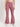 Women Burgundy Skinny Fit Knitted Pants