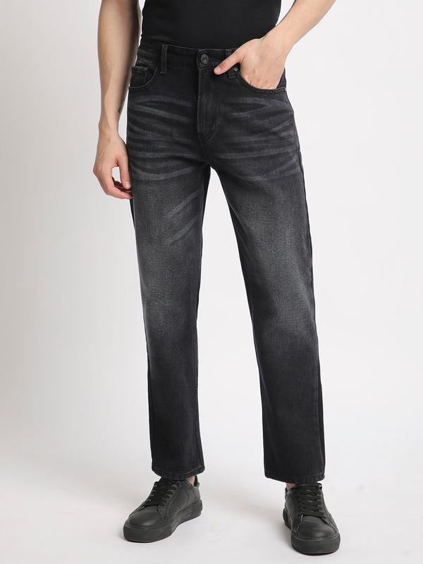 Men Relaxed Washed Jeans