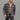 Men Relaxed Zippers Plaid Casual Over Shirt