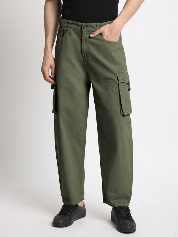 Men Regular Cargo Trousers