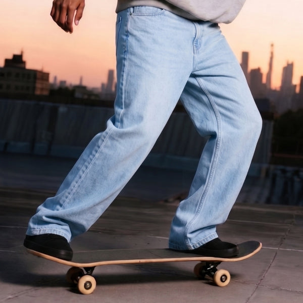 Men Blue Straight Jeans