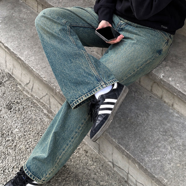 Men Relaxed Heavy Fade Jeans
