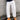Men White Relaxed Cropped Jeans