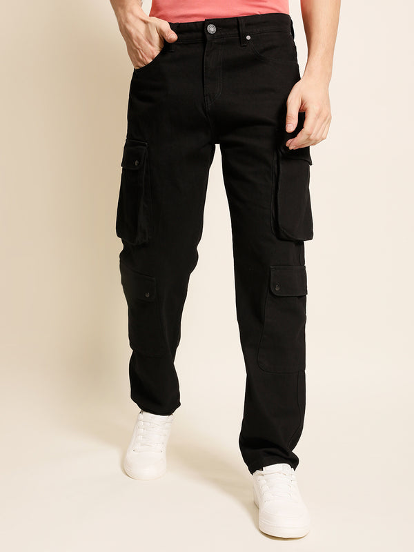 Men Relaxed Cargo Trousers