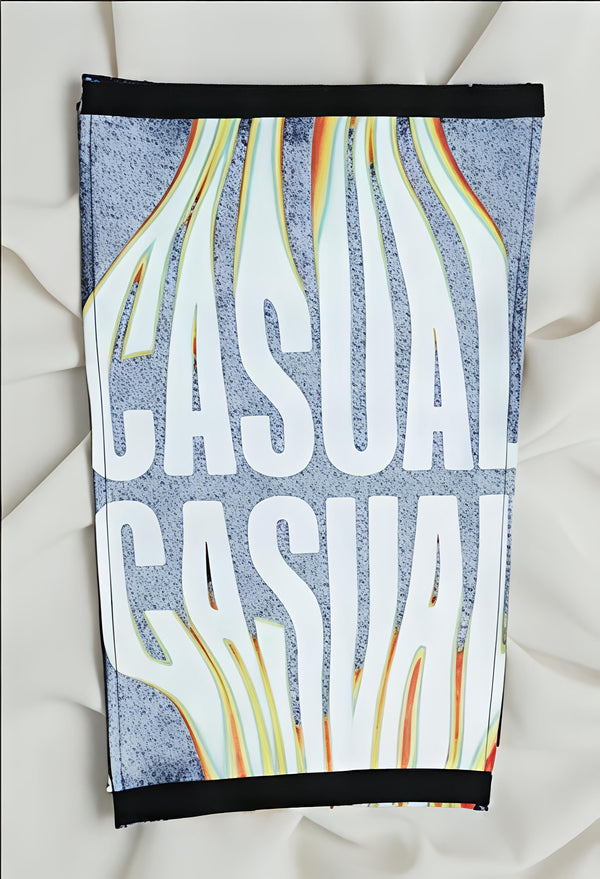 Casual Typography Detachable Print Patch