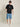 Men Black Printed Oversized T-Shirt