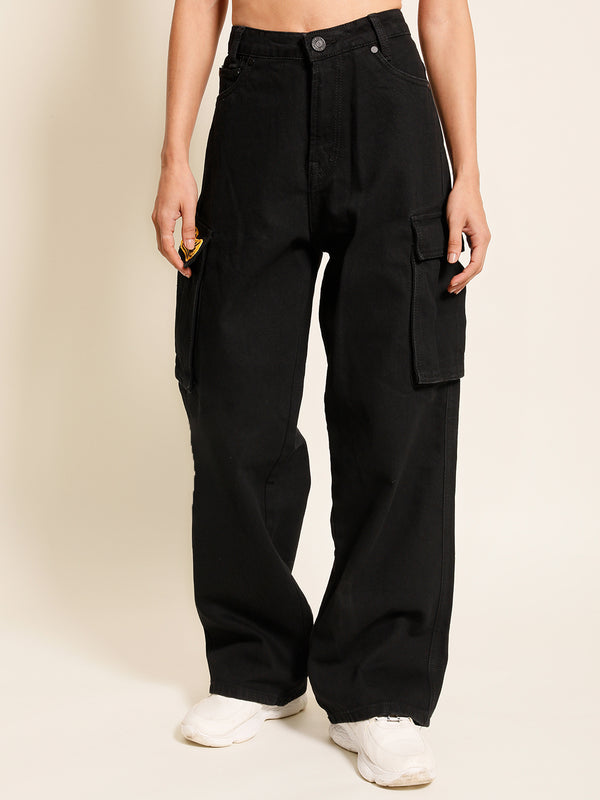 Women Relaxed Cargo Trousers