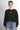 Women Printed Round Neck Pure Cotton Oversized Sweatshirt