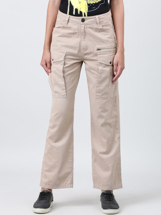 Women Straight Cargo Trousers