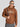 Men Relax fit kangaroo pocket Graphic printed Brown hoodie