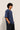 Men Solid Dust Blue Oversize Half sleeves T-shirt