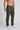 Men Forest Green Straight Cargo trouser