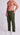Men Forest Green Straight Cargo trouser