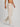 Men Ecru Relaxed Cargo Jeans with Contrast Stitch
