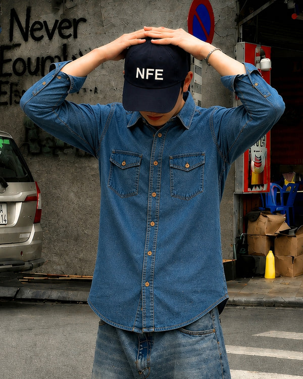 Men Regular Full sleeves Denim Shirt