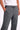 Men Grey Solid Wide Leg Chino Pull on Trousers