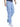 Men Blue Straight Convertible Cargo Denim Trouser