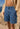 Men Blue Regular Fit Cargo Shorts