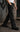 Men Black Spilt Bootcut Denim Trouser