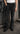 Men Black Spilt Bootcut Denim Trouser