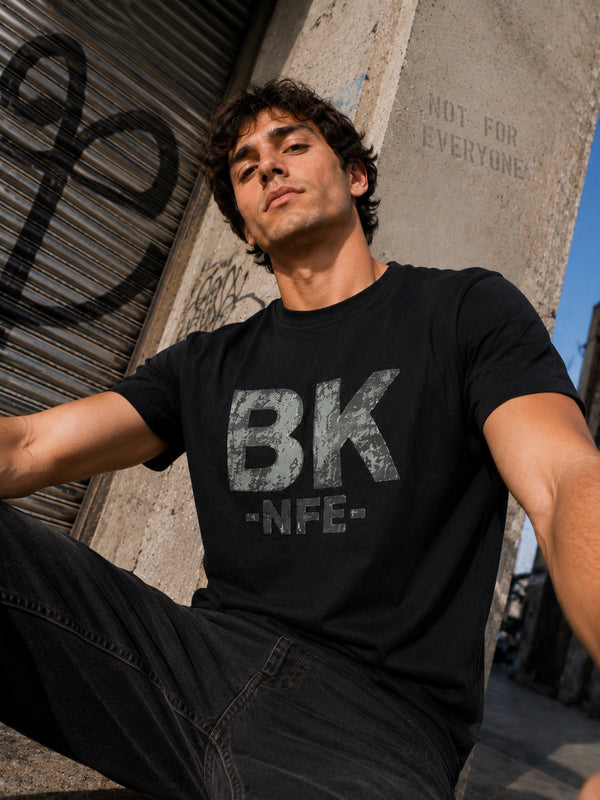 Men Black Graphic Regular Half sleeves T-Shirt