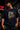 Men Navy Graphic Oversized Half sleeves T-Shirt