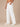 Men White Relaxed Cargo Jeans with Contrast Stitch