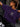 Women Purple Badge Embroidered Oversized Half sleeves T-Shirt