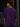 Women Purple Badge Embroidered Oversized Half sleeves T-Shirt