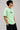 Men Green Oversize Embroidered T-shirt