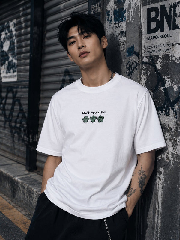 Men Regular fit Embroidered T-shirt