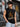 Men Black Graphic Oversized Sleevless T-shirt