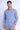 Men Blue Regular Fit Casual Shirt With Front Patch Pockets